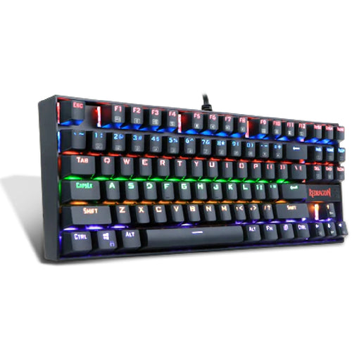 Redragon Kumara K552 Mechanical Gaming Keyboard with Rainbow Light, Brown Switches, Compact Design, and Anti-Ghosting Technology - Rebuy-Box Redragon Kumara K552 Mechanical Gaming Keyboard with Rainbow Light, Brown Switches, Compact Design, and Anti-Ghosting Technology - Rebuy-Box